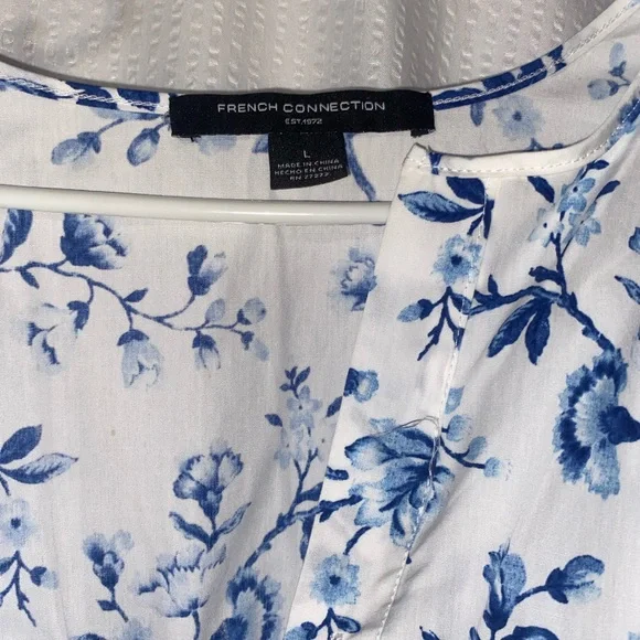 French Connection Blue and White Floral Maxi Dress - Picture 4 of 4